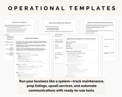 Short-Term Rental Property Management Contract