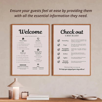 The Ultimate Airbnb Host Sign Kit – 60 Editable Templates to Impress Every Guest