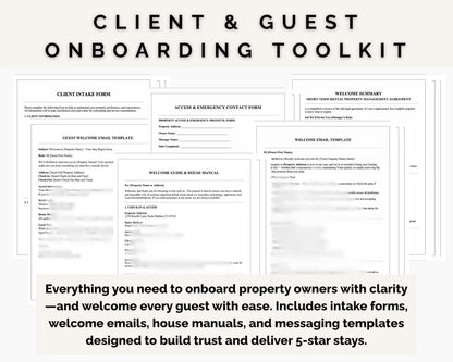 Short-Term Rental Property Management Contract