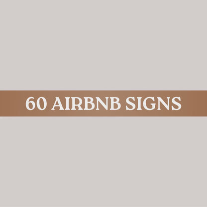 The Ultimate Airbnb Host Sign Kit – 60 Editable Templates to Impress Every Guest